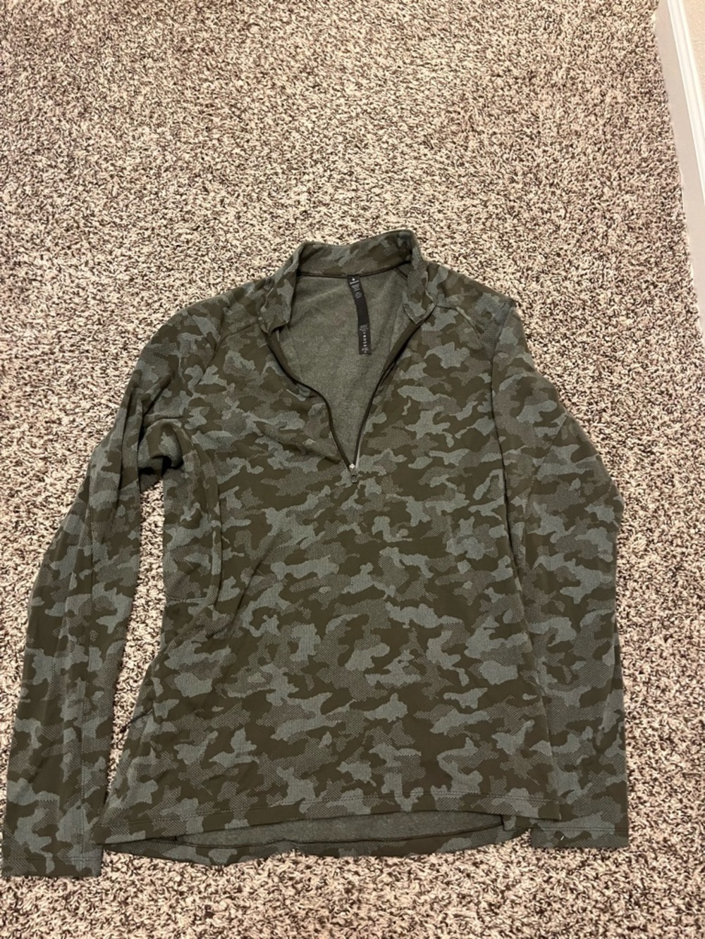 Lululemon Men's Surge Warm 1/2 Zip Jacquard pullover